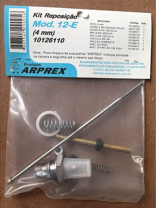 Kit Reposição Modelo 12EX (4.0mm) - 10126110 - ARPREX