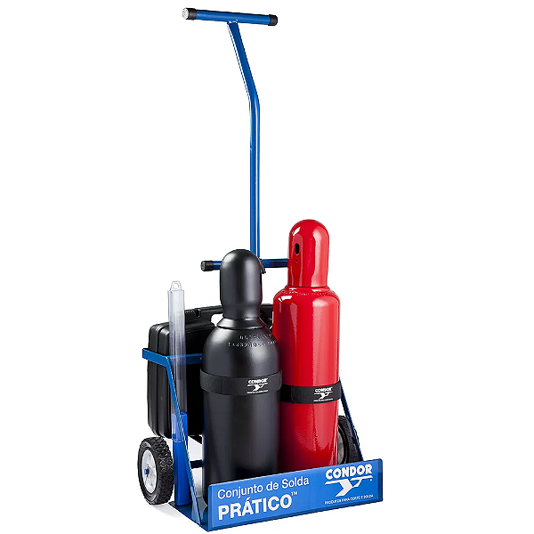 Conjunto Portátil Solda e Corte AC Prático Acentileno - 407421 - CONDOR