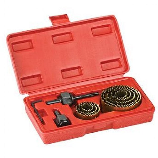 Serra Copo MULTIMAT 19-65MM Jogo de 11 Peças Com Maleta - 397334 - WORKER