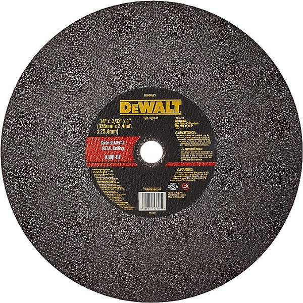 Disco Para Multicorte 14"x2,4"x1" - DW44621 BLACK