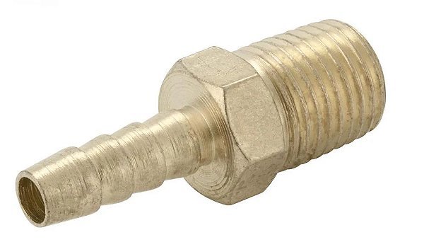 Espigão Escama Macho 1/2" de Mangueira Espiral 1/4" - 367320 WORKER