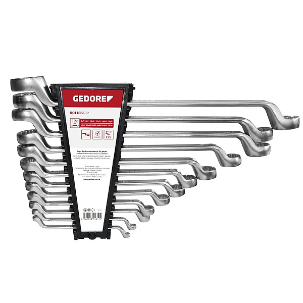 JOGO DE CHAVE ESTRELA 6-32MM 12PCS R01185012 - GEDORE