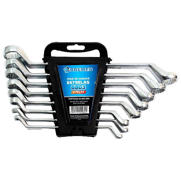 Chave Estrela 6 a 22mm 8 Peças - 6803 BREMEN