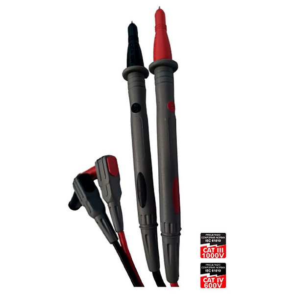 Ponta de Prova CAT III 1000V / CAT IV 600V - MTL-7A MINIPA