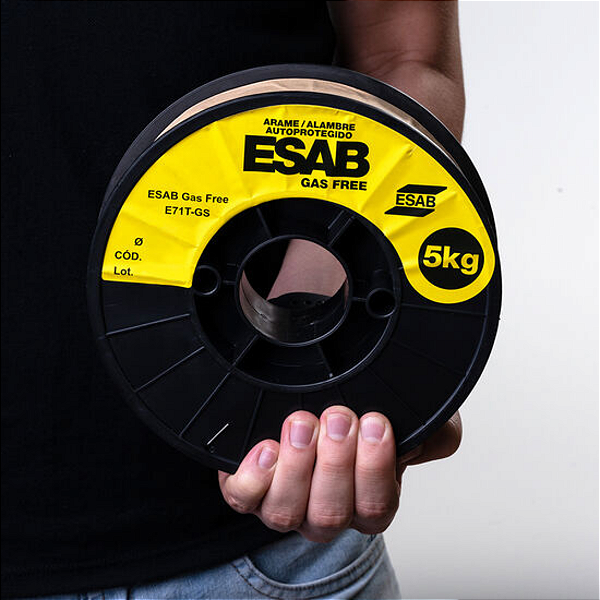 Solda Arame Mig 1,0MM 5KG Sem Gás FREE (ROLO) - 0749896 ESAB