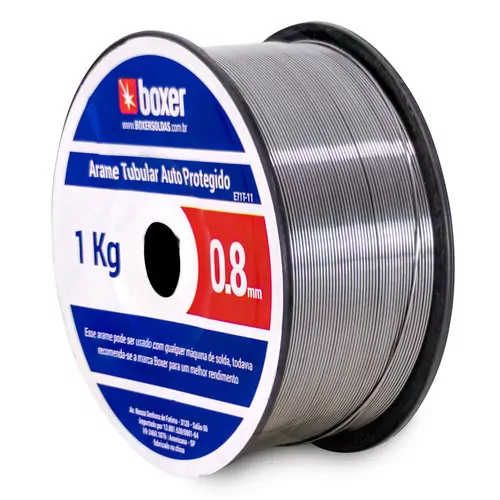 Solda Arame MIG 0,8MM 1KG Sem Gás Rolo - 1570003 BOXER