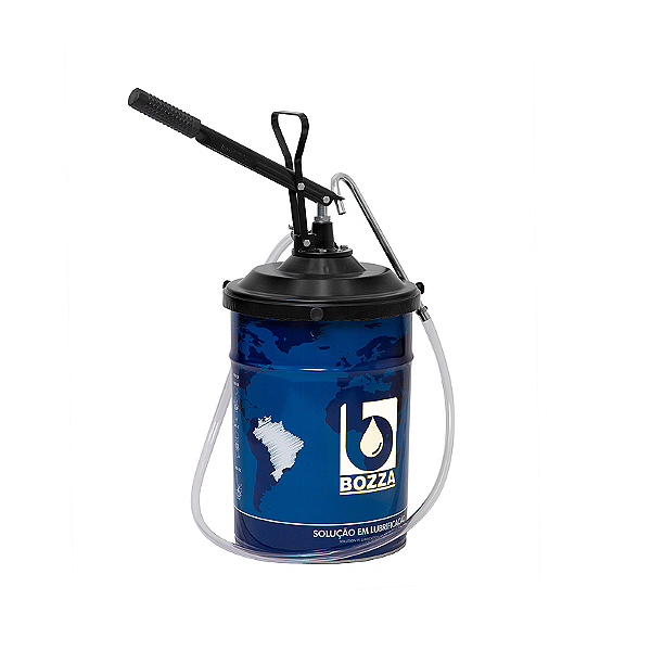 BOMBA MANUAL P/ OLEO  20 LT 8031-R20 C/ RECIP. OVAL S/ CARRO