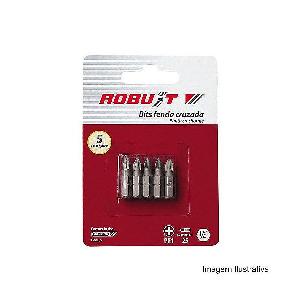 CHAVE BITS FENDA CRUZADA B625-PH3-05 - GEDORE