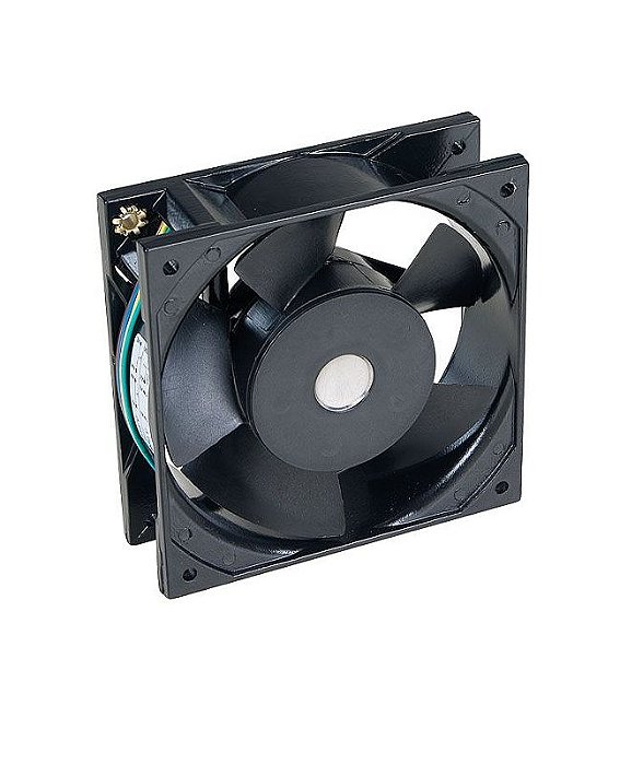 MICROVENTILADOR AXIAL ALUMINIO 110/220V 9CM PRETO E9ALCD