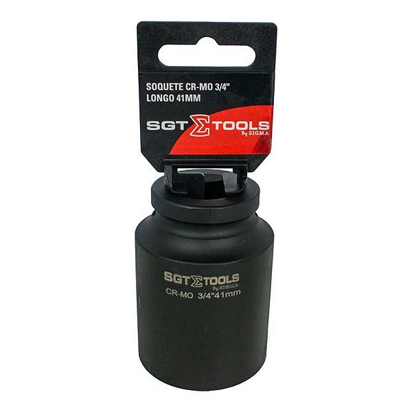SOQUETE IMPACTO LONGO 3/4POL. 41MM (PRETO) - SIGMA