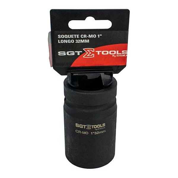 SOQUETE IMPACTO LONGO 1POL. 32MM (PRETO) - SIGMA