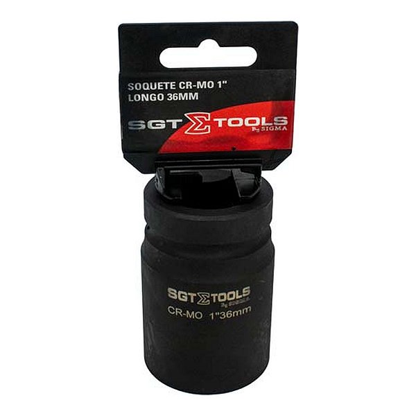 SOQUETE IMPACTO LONGO 1POL. 060312-36MM (PRETO) - SIGMA