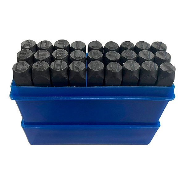 PUNCAO ALFABETO DIREITO 6 MM (JG C/ 27 PC ) - BREMEN