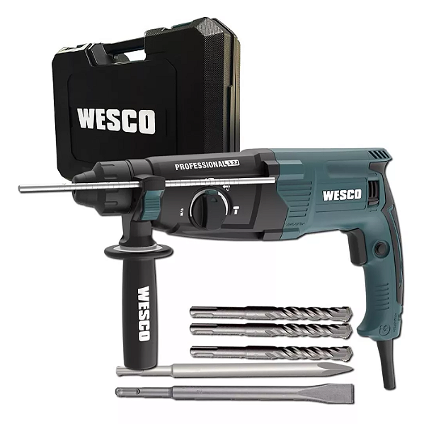 MARTELETE SDS PLUS 28MM 3,2J 3,2KG 900W 220V WESCO