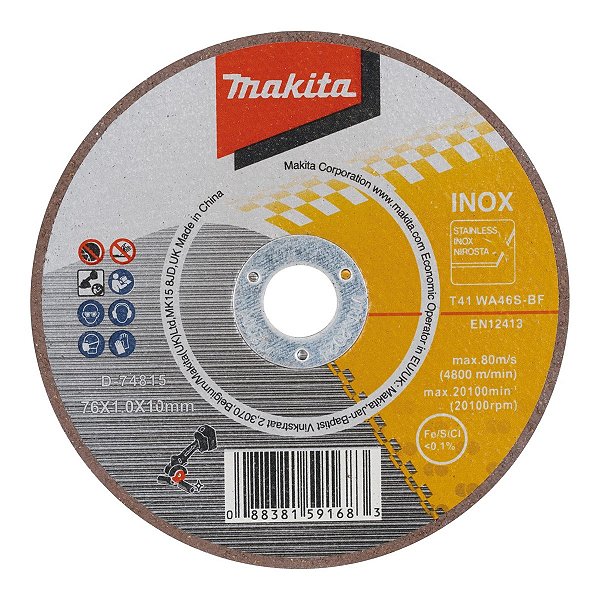 DISCO DE CORTE FINO 76MMX10MM P/ DMC300 - MAKITA