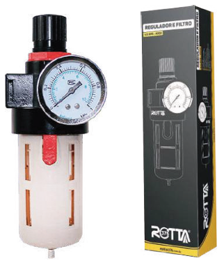 FILTRO REG. 1/2 C/ MANOMETRO BFR-4000 - BRAMAIS