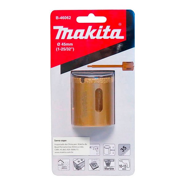 SERRA COPO DIAMANTADA - 45 MM - MAKITA