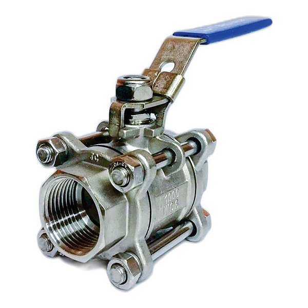 REGISTRO DE ESFERA TRI PAR. 2 INOX 304 PASS.PLENA - BREMEN