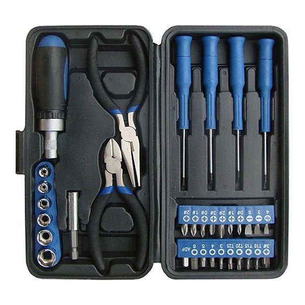 CHAVE DE FENDA, BIT, ALICATE (JG 34 PCS) - BREMEN