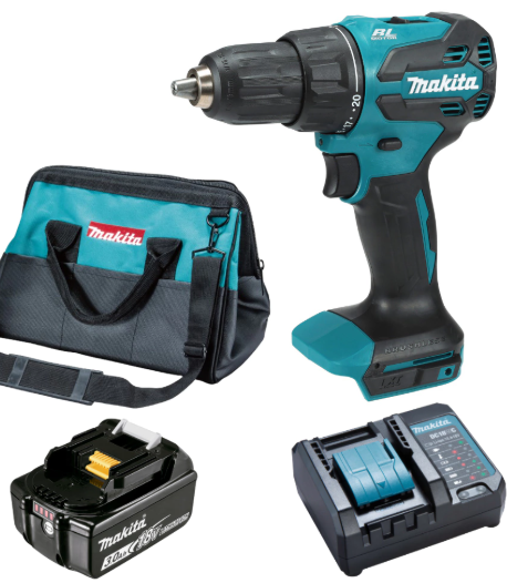 PARAFUSAD/FURADEIRA IMP. 1/2 18V 1BAT/CAR/BOLSA MAKITA