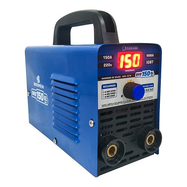 MAQUINA DE SOLDA TIG MMA MINI INVERSORA 220V 150A - BREMEN