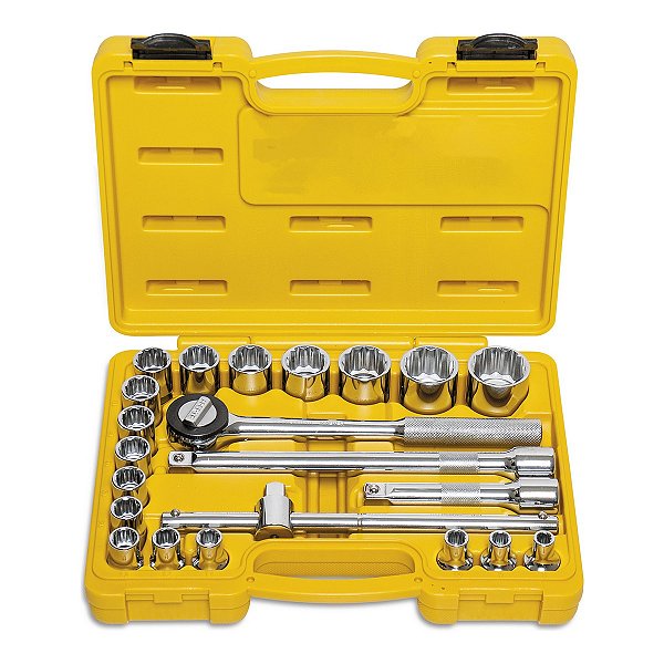 JOGO DE SOQUETE EST 1/2 8-32MM C/22PCS TRAMONTINA MASTER