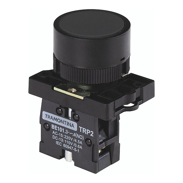 BOTAO DE IMPULSO TRAMONTINA TRP2-EA21 1NA PRETO COM BASE DE