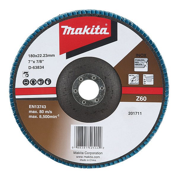 DISCO FLAP 180MM X 22.23MMGRAO Z60 MAKITA