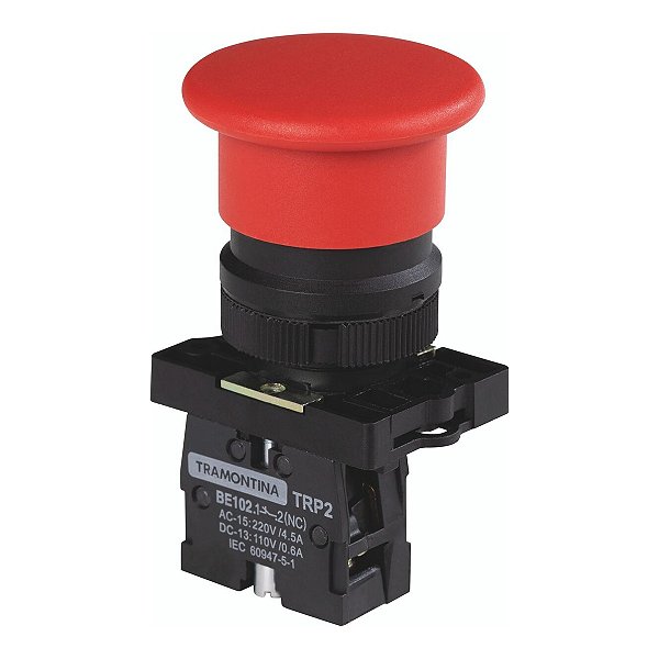 BOTAO COGUMELO TRAMONTINA TRP2-EC42 1NF VERMELHO COM BASE DE