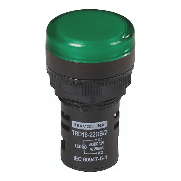 SINALIZADOR TRAMONTINA TRD16-22DS/2 12 V VERDE