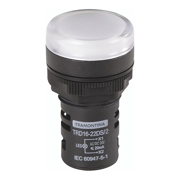SINALIZADOR TRAMONTINA TRD16-22DS/2 24 V BRANCO