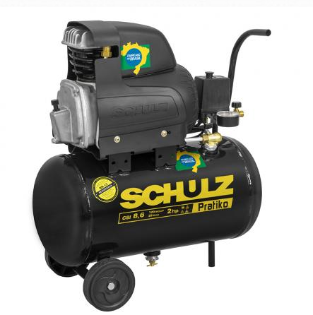 COMPRESSOR DE AR CSI 8.6 /25L 2CV 127V 60HZ - PRATIKO