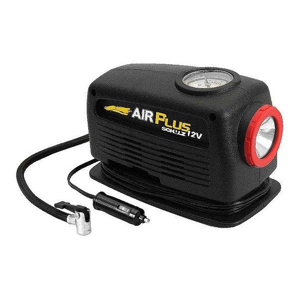 COMPRESSOR DE AR 12V AIR PLUS C/ LANTERNA - SCHULZ