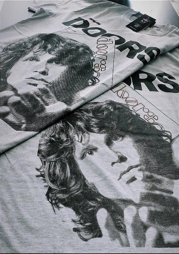 Camisa Licenciada The Doors - Jim Morrison - Cinza