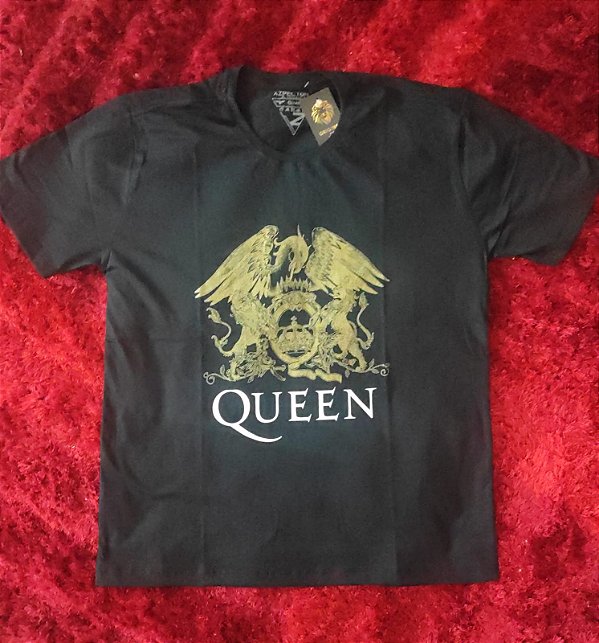 Camisa Queen - Logo  Dourado - Masculina Unissex