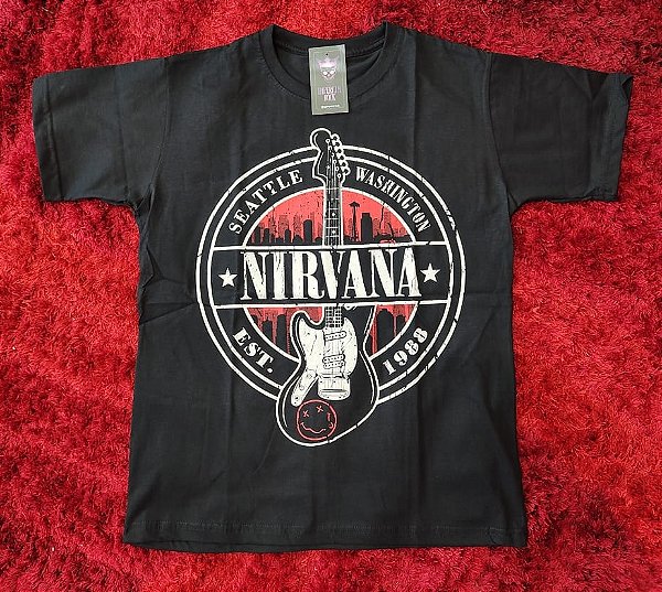 Camisa Nirvana - Poster Seattle - Masculina Unissex