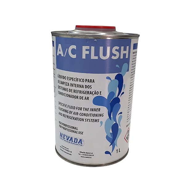 AC FLUSH Flushing para Lavagem e Desinfecção interna Lata 1 Litro NEVADA