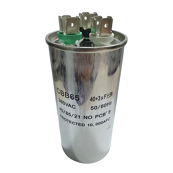 Capacitor Duplo 40 + 3 UF 380V AL