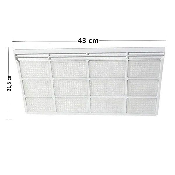Filtro de Ar Pequeno para Piso Teto SPACE 18-24K / 48-60K SPRINGER CARRIER 13801115