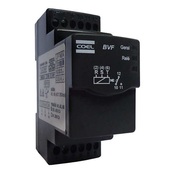 Rele Monitor de Tensão Eletrônico Digital COEL BVF - Falta 208/480VCA