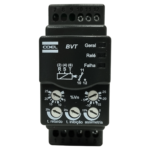 Rele Monitor de Tensão Eletrônico Digital BV Completo 220VCA - BVTD-P - DCR 2016/031632