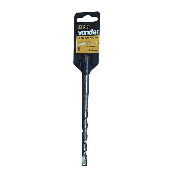 Broca Encaixe SDS PLUS 10,0X100X160 VONDER