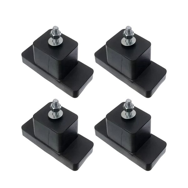 Kit Calço Podium Coxim PS538 Preto 4/Peças