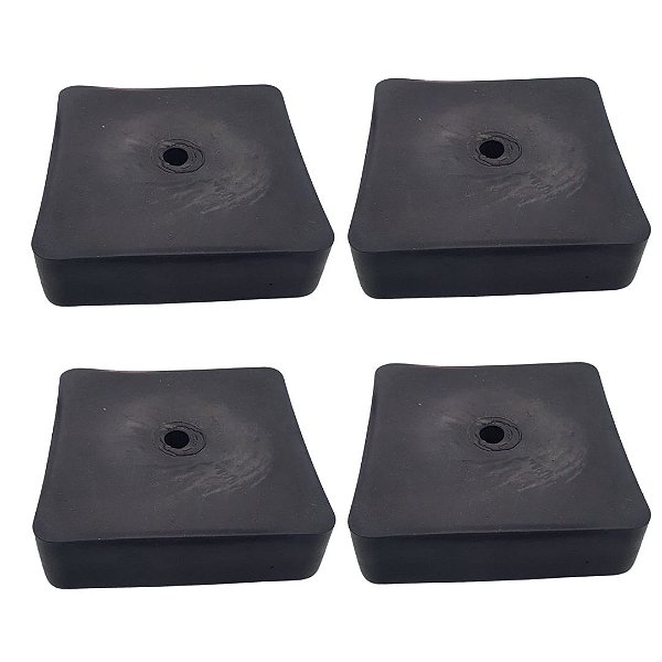 Kit Calço Borracha 10x10 ANTI - RUIDO - 3064 4/Peças