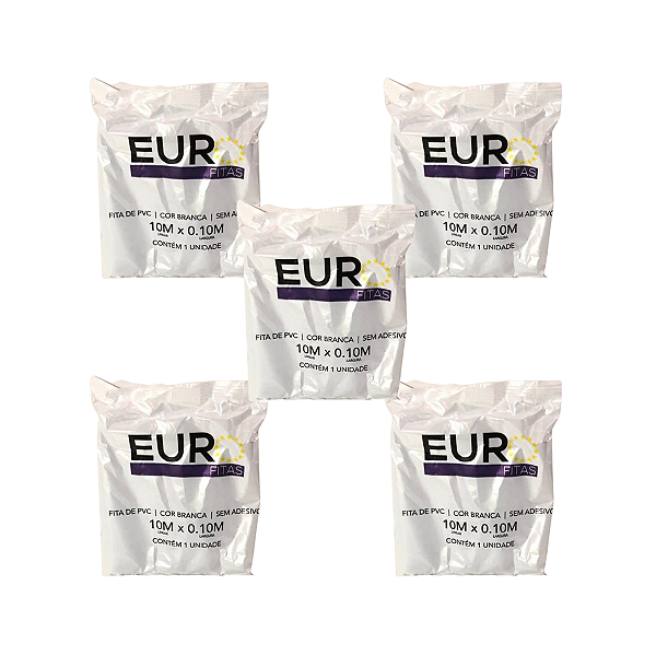 Kit Fita PVC 10m Branca - EUROFITAS C/ 05UN