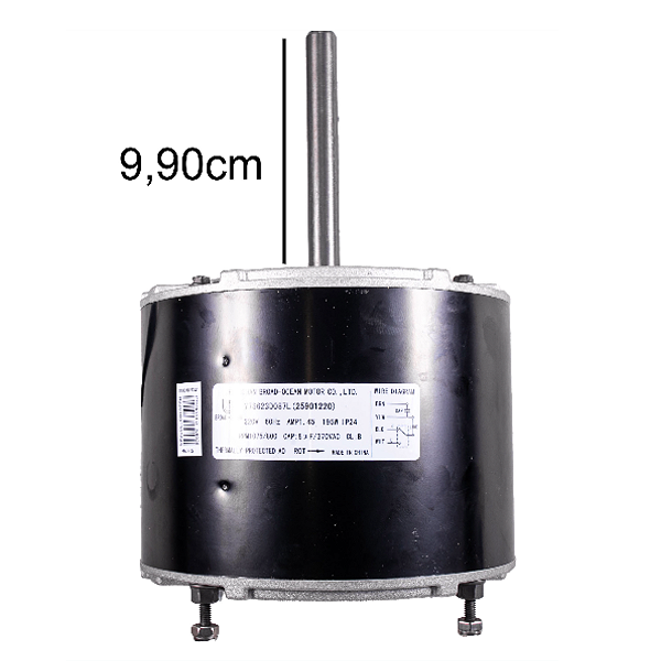 Motor Condensador Inverter 1F 1/4CV 6P 220V 60HZ- 36 E 60.000BTU- 25901220 Springer