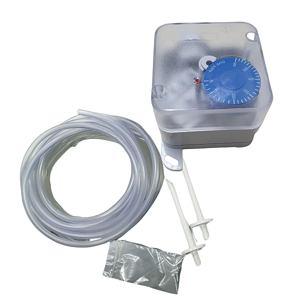 Pressostato Diferencial para Ar- RANGE: 40 A 600 PA C/ kit mangueiras - PS600 HK INSTRUMENTS
