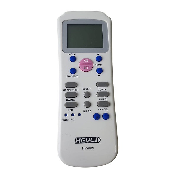 Controle Remoto Similar p/ Ar Condicionado Split HY-K09 HEYLI