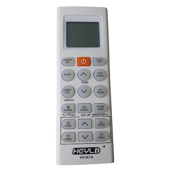 Controle Remoto Similar P/Ar Condicionado Split HY-K14 HEYLI