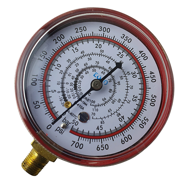 Manômetro de Alta Pressão para gases R22/R134/R407/R410 (Inverter) - 000084 - Eolo